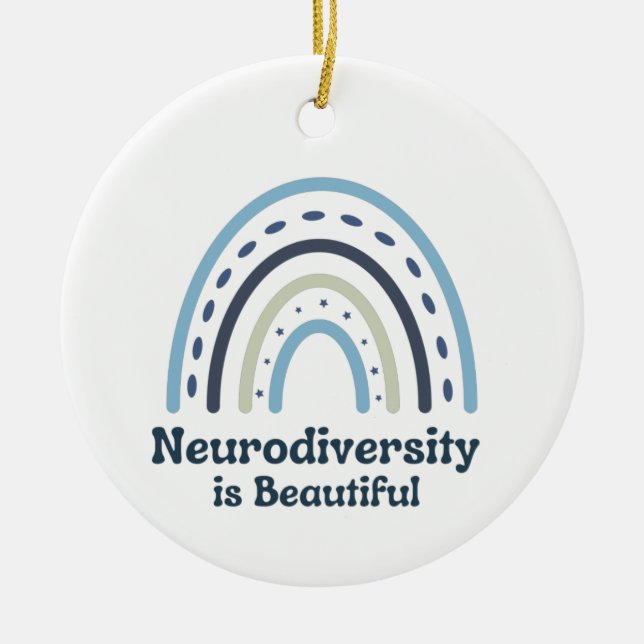 Neurodiversity is Beautiful ornament (Front)