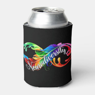 Neurodiversity Is Beautiful Rainbow is great gift Can Cooler