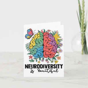 Neurodiversity Is Beautiful Sped Adhd Autism Aware Card
