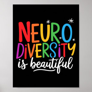 Neurodiversity Is Beautiful Sped Adhd Autism Aware Poster