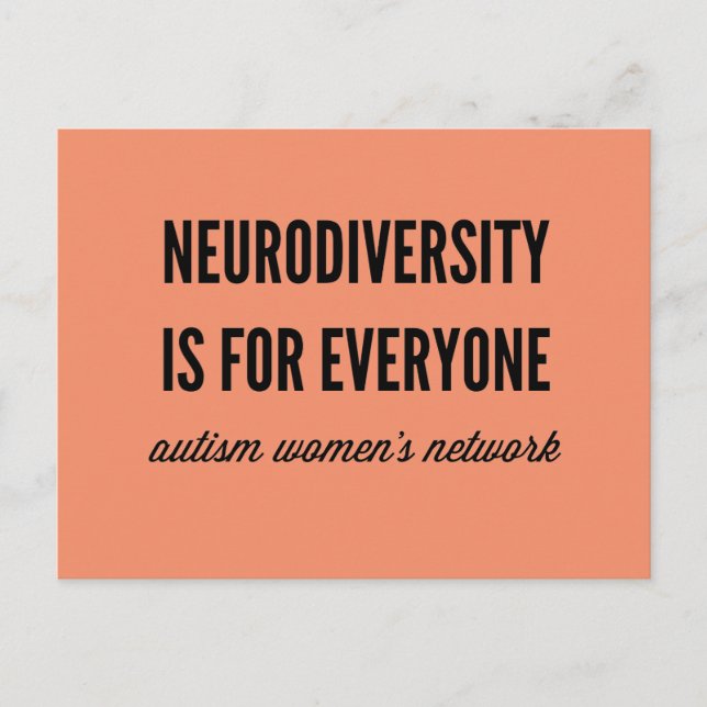 Neurodiversity is for Everyone Postcard (Front)