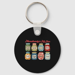 Neurodiversity Is My Jam Autism Inclusion Special  Key Ring