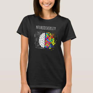 Neurodiversity Left Right Brain T-Shirt