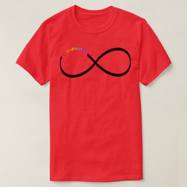 Neurodiversity Loop black T-Shirt (Design Front)
