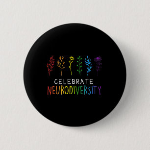 Neurodiversity Mental Health Autism Awareness 1  6 Cm Round Badge