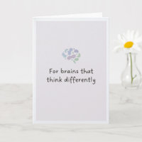 Neurodiversity Pride Brain Inspirational Greeting