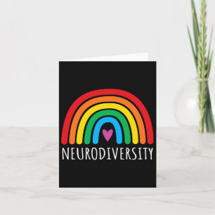 Neurodiversity Rainbow Autism Awareness Month Mens Card