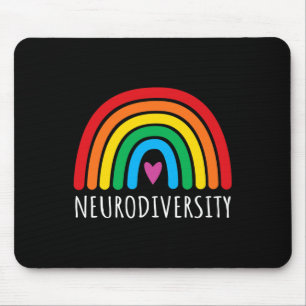Neurodiversity Rainbow Autism Awareness Month Mens Mouse Pad