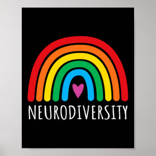 Neurodiversity Rainbow Autism Awareness Month Mens Poster