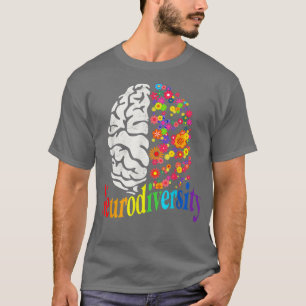 Neurodiversity Rainbow Autism Spectrum ASD ADHD  T-Shirt