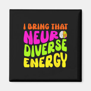 Neurodiversity Shirt Autism Adhd Asd Neurodiverse  Magnet