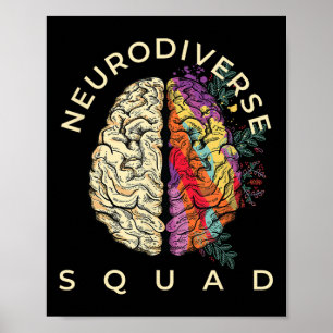 Neurodiversity Shirt Autism Spectrum Asd Adhd Poster
