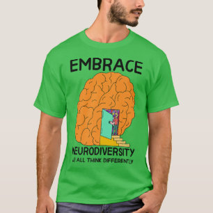 Neurodiversity Shirt Women Embrace ADHD Autism Awa