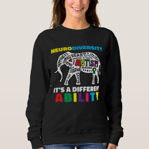 Neurodiversity Symbol Ability Autism Creature Men Sweatshirt