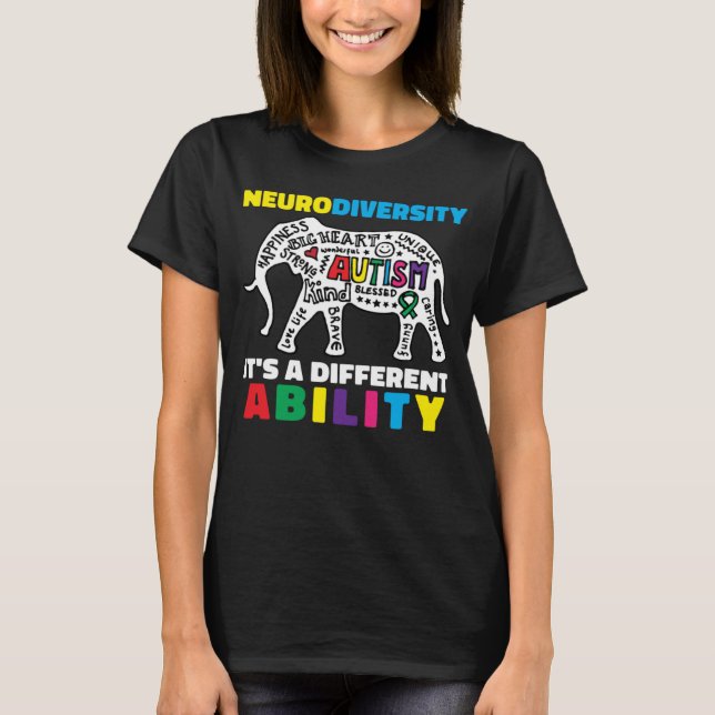 Neurodiversity Symbol Ability Autism Creature Men  T-Shirt (Front)