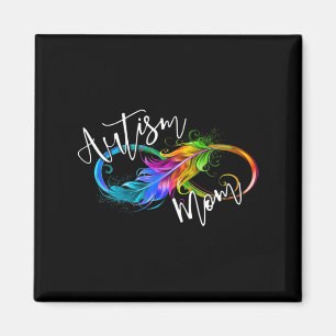 Neurodiversity Symbol Rainbow Infinity Autism Mum  Magnet