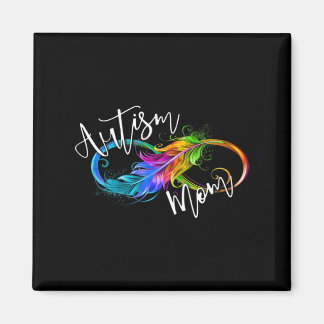 Neurodiversity Symbol Rainbow Infinity Autism Mum Magnet