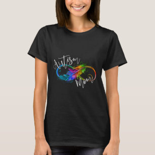 Neurodiversity Symbol Rainbow Infinity Autism Mum T-Shirt