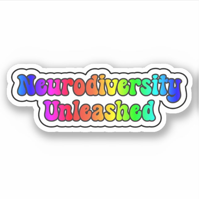 Neurodiversity Unleashed Rainbow Neurodivergent (Front)