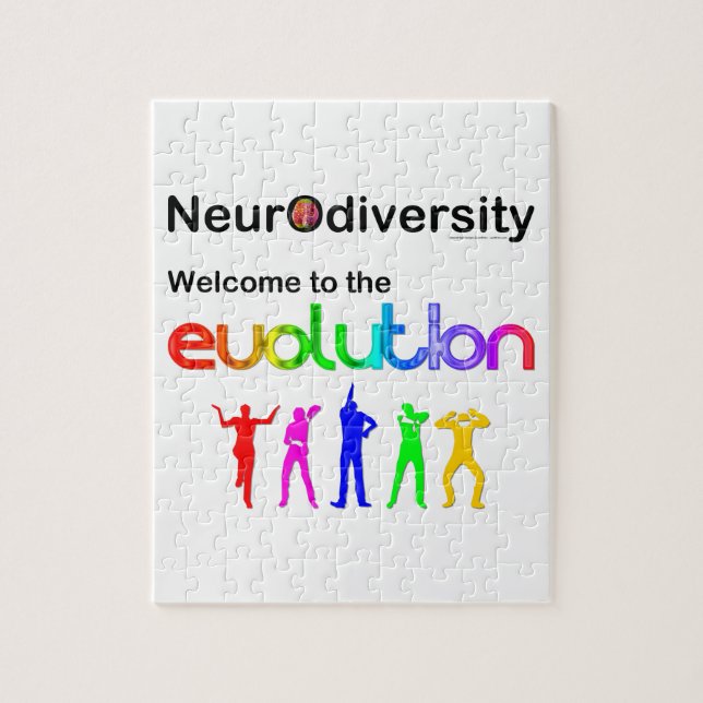 Neurodiversity Welcome to the Evolution Jigsaw Puzzle (Vertical)
