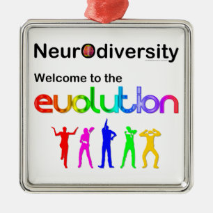 Neurodiversity Welcome to the Evolution Metal Tree Decoration