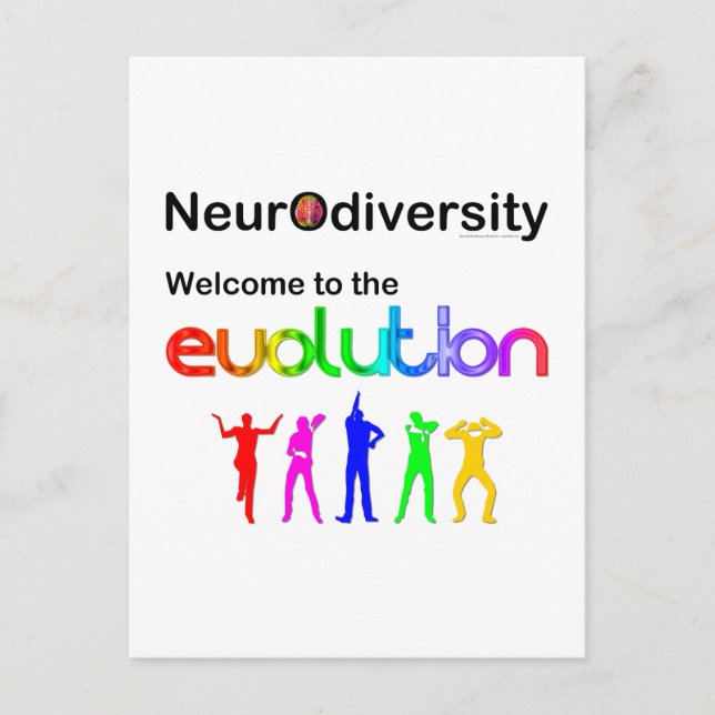 Neurodiversity Welcome to the Evolution Postcard (Front)