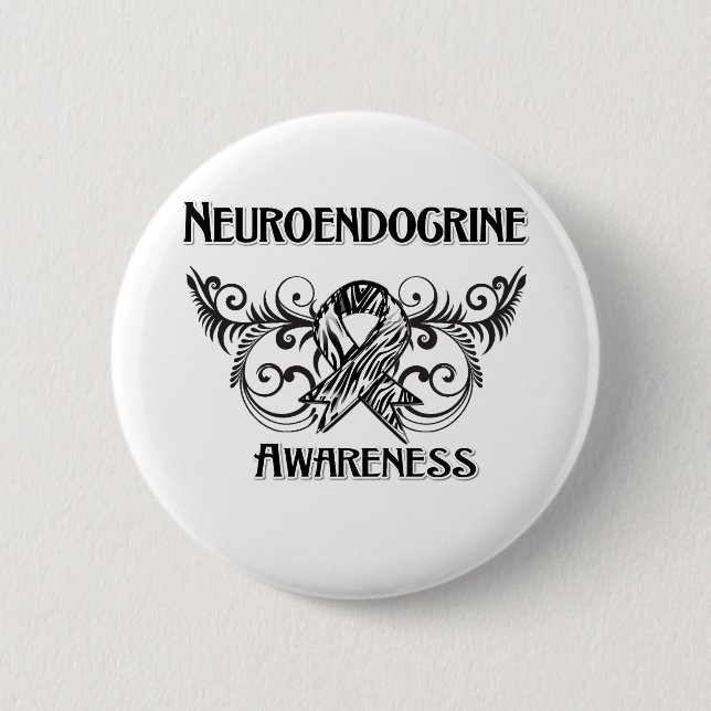 Neuroendocrine Cancer Awareness 6 Cm Round Badge (Front)
