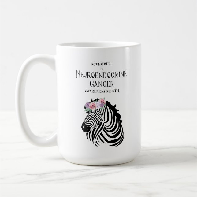 Neuroendocrine Cancer Awareness coffee mug (Left)