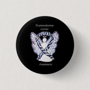 Neuroendocrine Cancer Awareness Ribbon Angel Pin