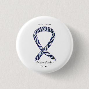 Neuroendocrine Cancer Awareness Ribbon Custom Pin