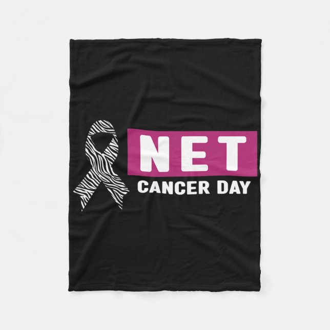 Neuroendocrine Cancer Awareness - World Net Cancer Fleece Blanket (Front)