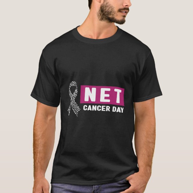 Neuroendocrine Cancer Awareness - World Net Cancer T-Shirt (Front)