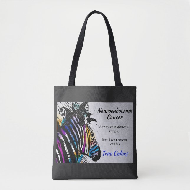 Neuroendocrine Cancer Support Awareness Tote Bag (Front)