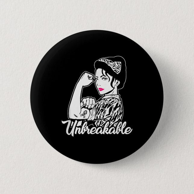 Neuroendocrine Carcinoid Cancer Unbreakable Ribbon 6 Cm Round Badge (Front)