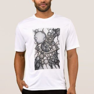 Neurographic Art T-Shirt – Black & White Abstract