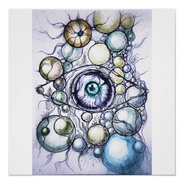 ​Neurographic Eye Perception Abstract Poster (Front)