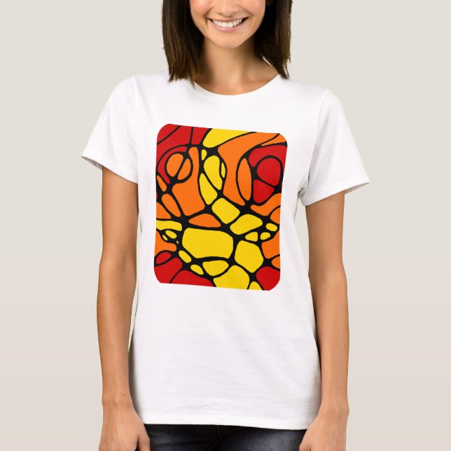 neurographic modern abstract design T-Shirt (Front)