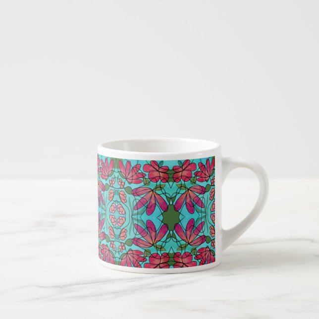 NEUROGRAPHIC SPRING FLOWERS WATERCOLORS ESPRESSO CUP (Right)
