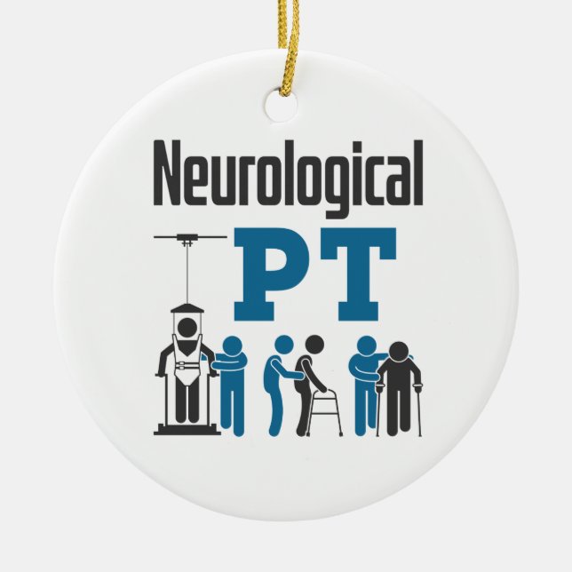 Neurological PT Physical Therapist Therapy Ceramic Tree Decoration (Front)