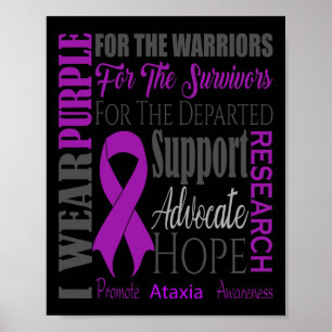 Neurological Sickness Awareness For Warriors Fight Poster