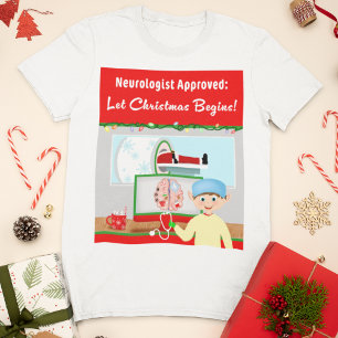 Neurologist Approved: Christmas Begin Santa In MRI T-Shirt