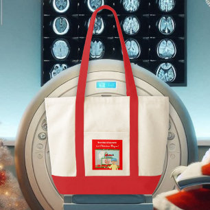 Neurologist Approved: Christmas Begin Santa In MRI Tote Bag