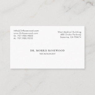 Neurologist  business card