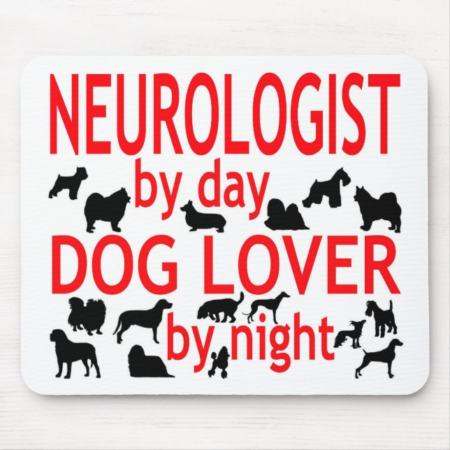 Neurologist Dog Lover Mouse Pad (Front)