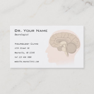 Neurologist or Psychologist Doctor Business Card