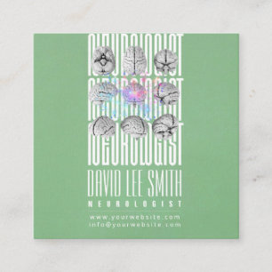 Neurologist Tipographyc business card