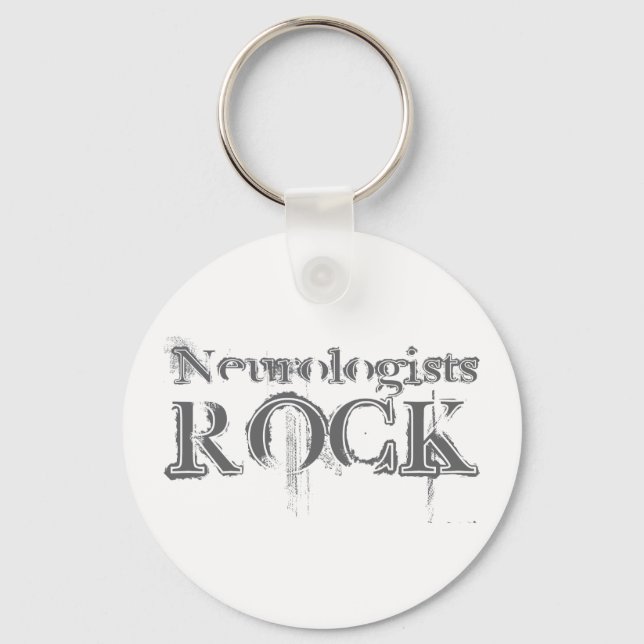 Neurologists Rock Key Ring (Front)