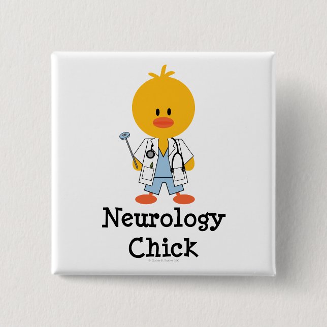 Neurology Chick Button (Front)