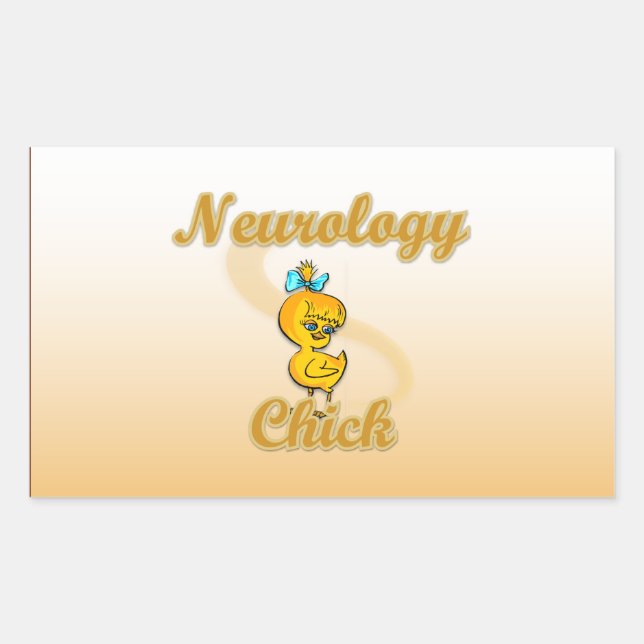Neurology Chick Rectangular Sticker (Front)