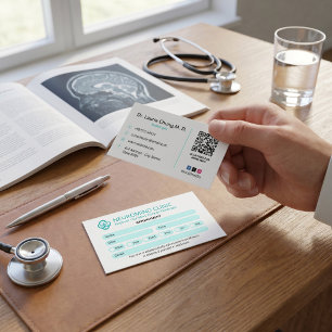 Neurology Clinic Business Clean Appointment Card